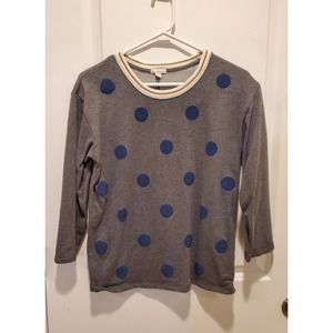 GAP crewneck sweatshirt with embellished polka dots
